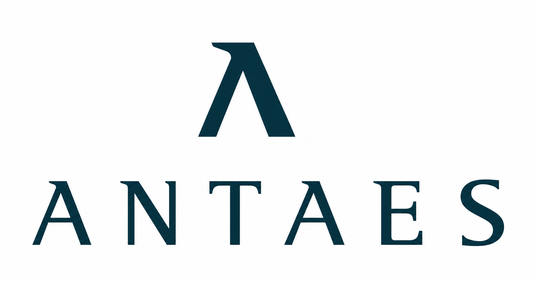 Logo ANTAES en bleu petrole